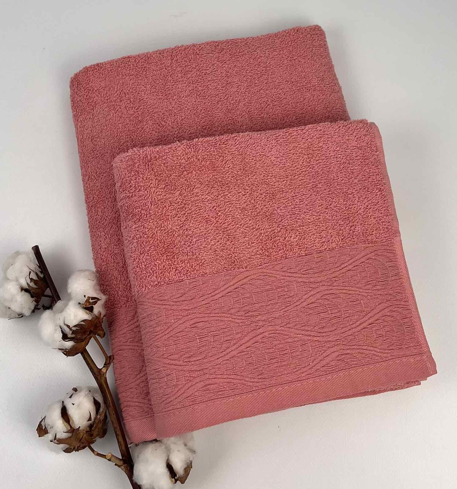 Набор полотенец Altinbasak Penye Lizy 2 шт. Теракотовый (CN28585)