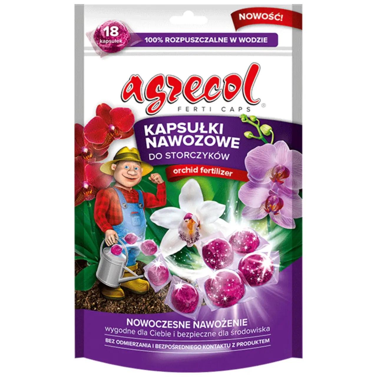 Добриво Agrecol у капсулах для орхідей 18 шт.