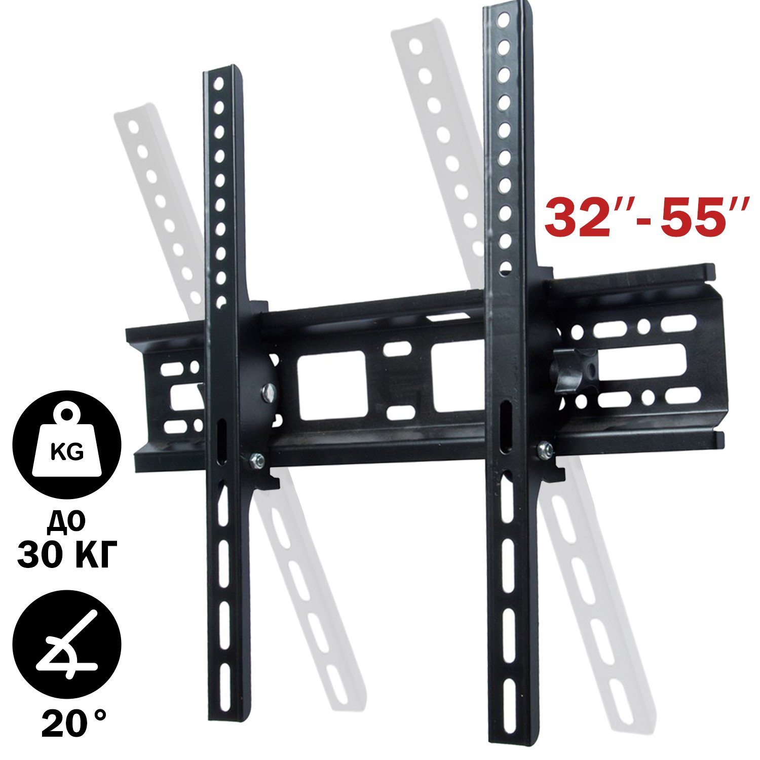 Кронштейн для телевізора Tilt Mount HT-002 32-55" Чорний