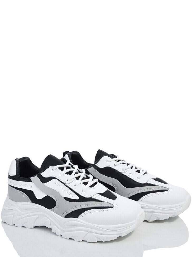 Кроссовки кожаные Stilli MAAN100-86 р. 39 Бело-черный