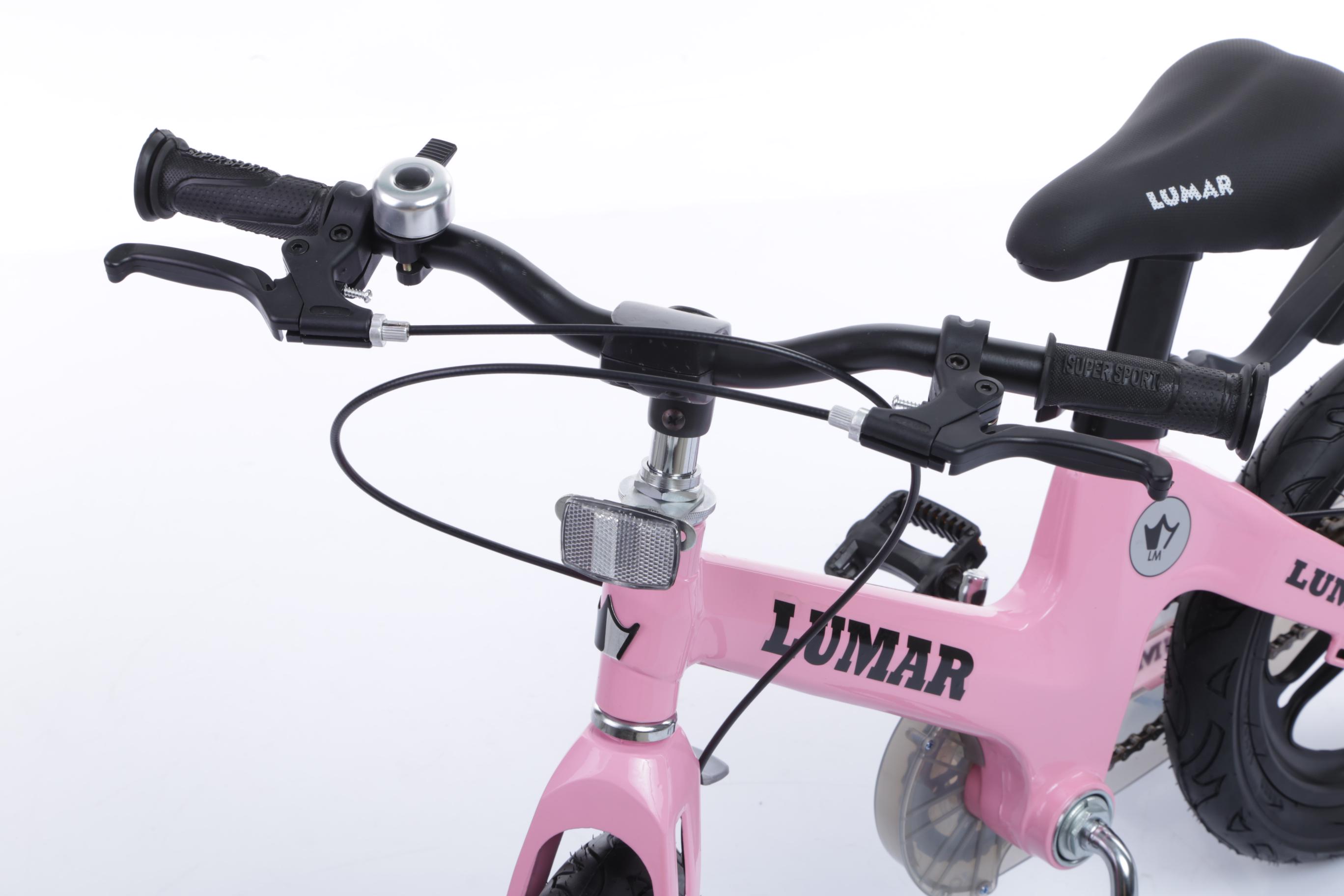 Магнієвий дитячий велосипед LUMAR 18" Рожевий (1400) - фото 7 Магнієвий дитячий велосипед LUMAR 18" Рожевий (1400) - фото 7