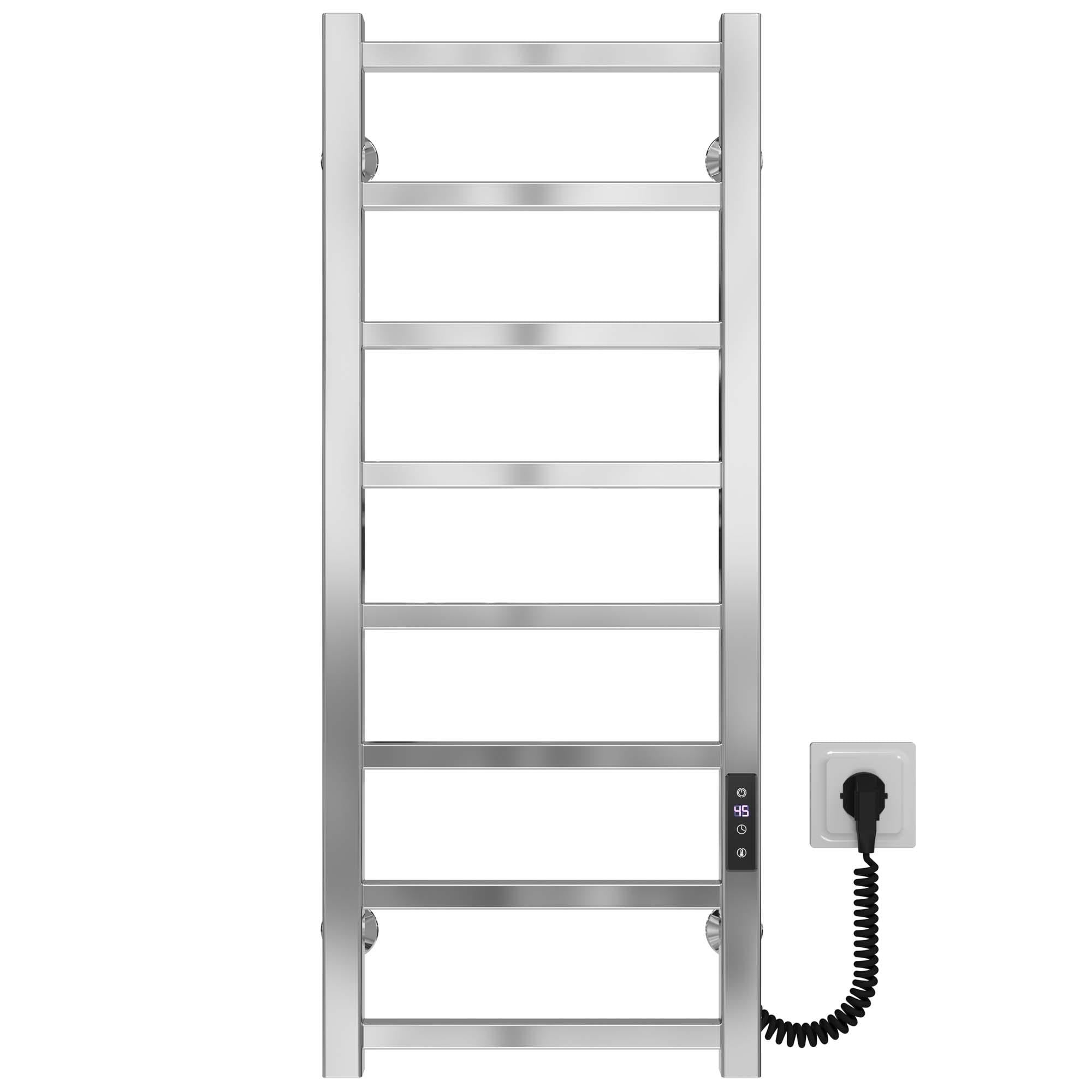 Полотенцесушитель электрический Deffi Forest П8 JD04 правое подключение нержавеющая сталь 300х800 мм Хром (A.FR.80.30.8.E.C.R.2)