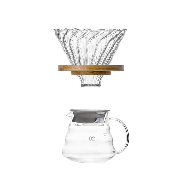 Набір для приготування кави ChoxilaПуровер сервер скляний 500 мл