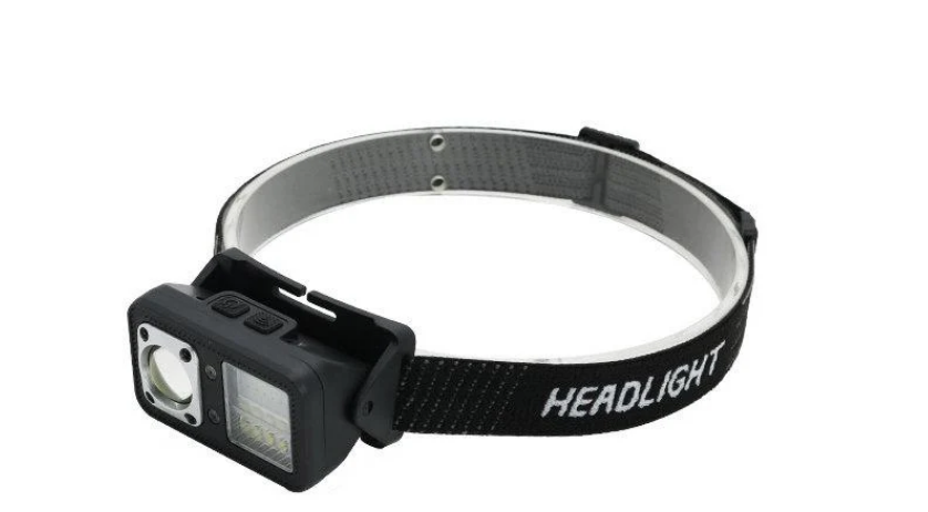 Фонарь налобный с датчиком движения D528-E IPX-4 красный свет 6 режимов (32407694)