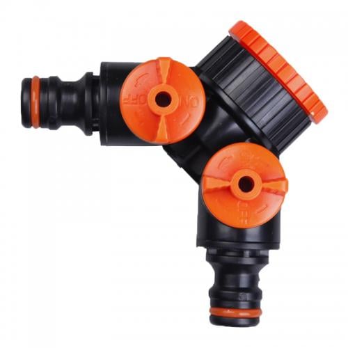 Адаптер-тройник с двумя кранами Aquapulse 3/4" с внутренней резьбой