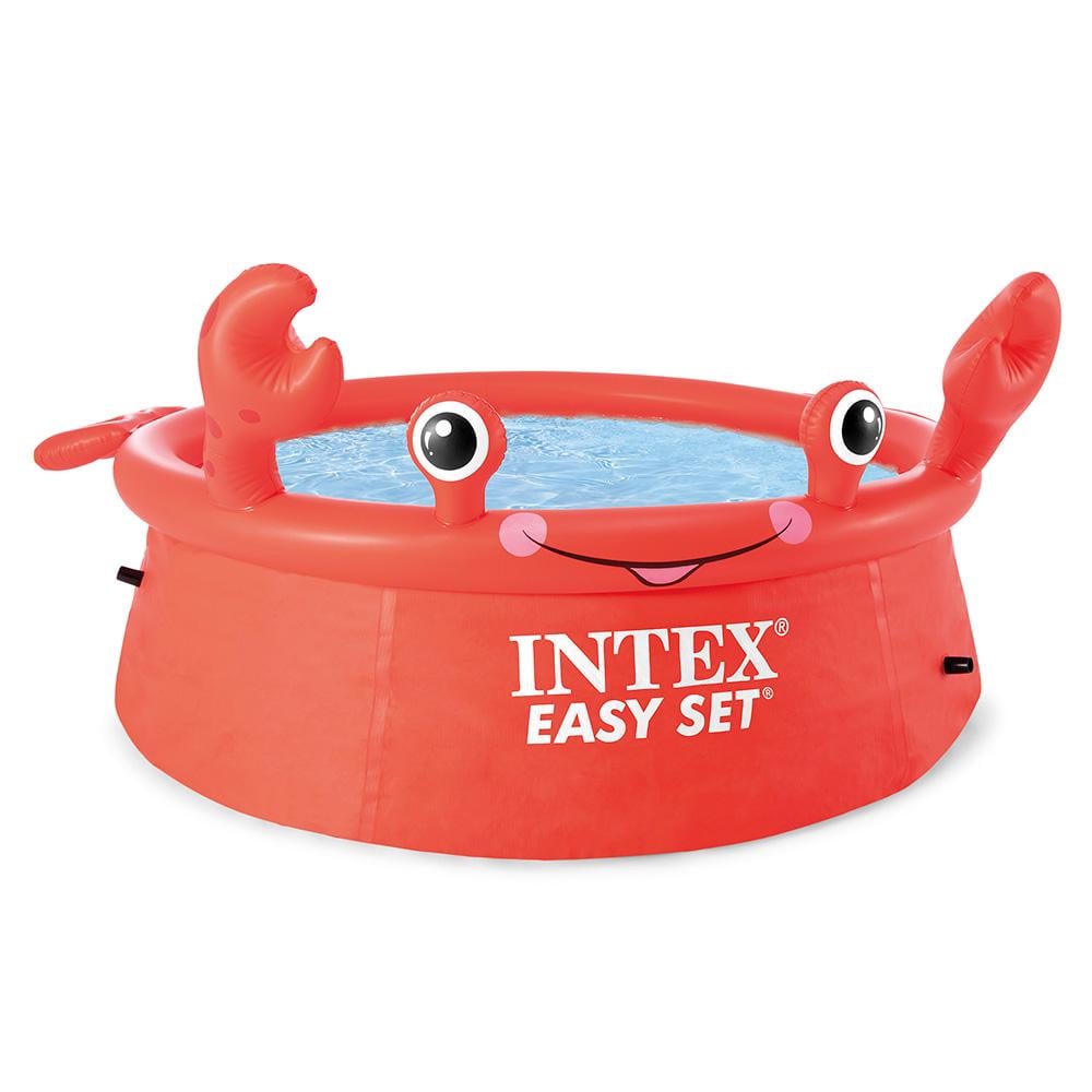 Бассейн надувной круглый Intex 26100 NP Краб 183x56 см 880 л (10855072)