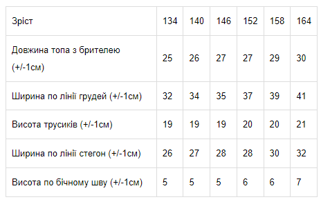 Комплект для дівчинки: топ і труси Носи Своє 152 см Чорний (6298 см-036-v15) - фото 2