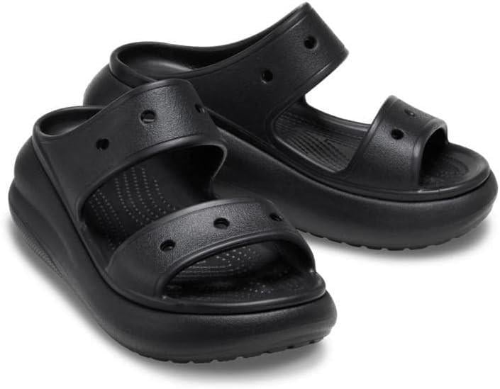 Шльопанці жіночі Crocs Classic Crush Sandal р. 39-40 Чорний (7820)