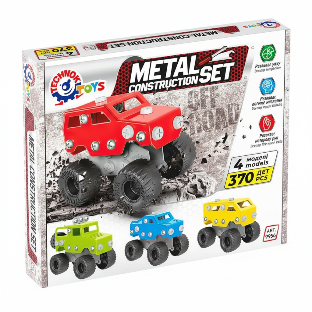 Конструктор детский металлический 9956 Technok Toys 370 дет. (29206064)