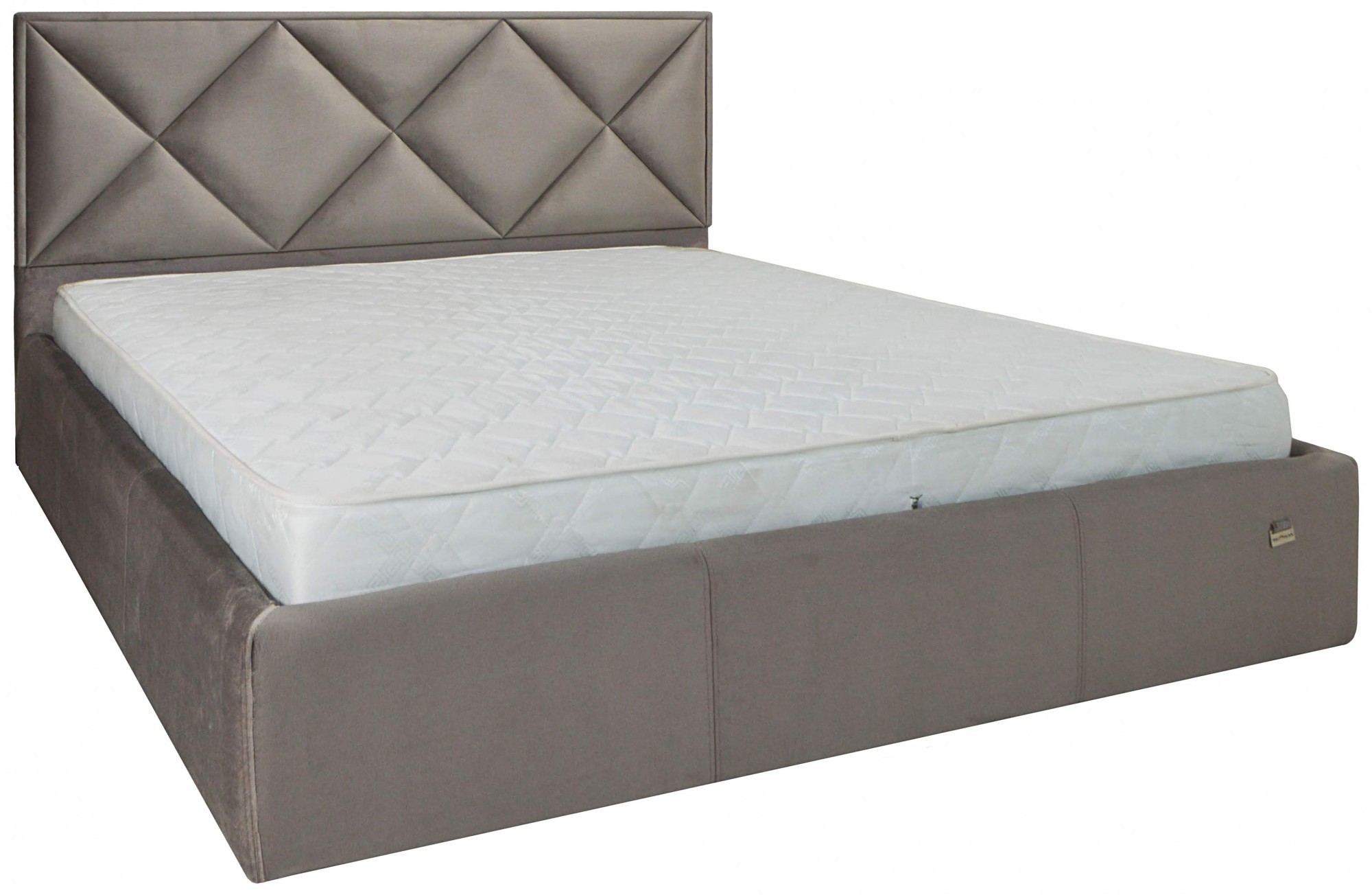 Ліжко з підйомним механізмом двоспальне Leeds Comfort Missoni 008 180х190 см Сірий