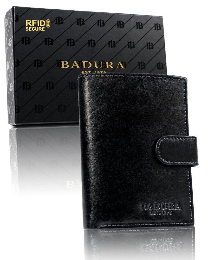 Кошелек мужской кожаный Badura B-N74L-MIL NERO