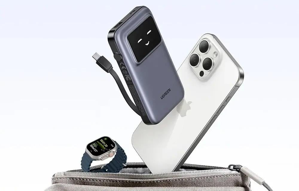 Повербанк Ugreen Uno PB511 10000 mAh 30W Grey (35603) - фото 4 Повербанк Ugreen Uno PB511 10000 mAh 30W Grey (35603) - фото 4