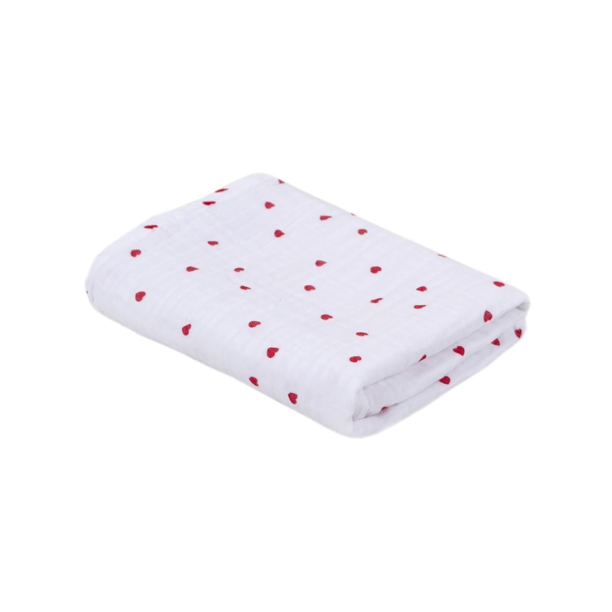 Полотенце Lotus Home Molly Heart Muslin Light 200 г/кв. м 50х90 см (26029363)
