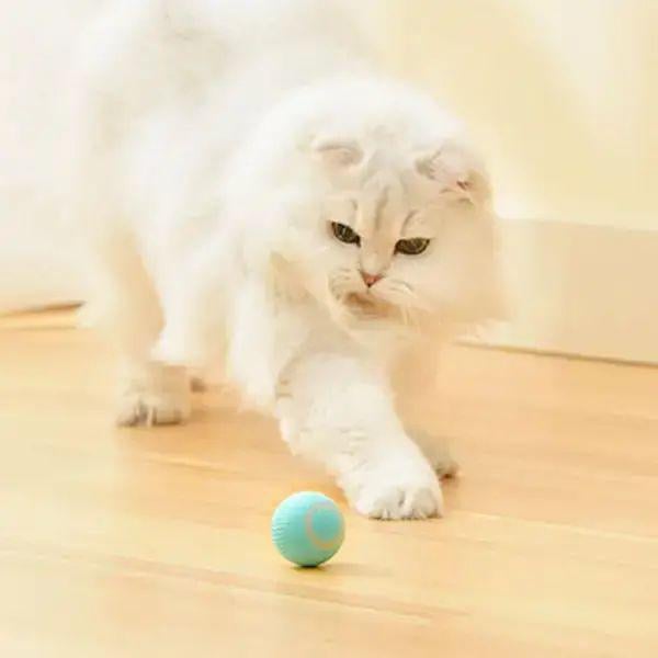 Іграшка для кішки з хаотичним рухом та світловою панеллю USB smart 80 mAh/d 4,3 см - фото 2 Іграшка для кішки з хаотичним рухом та світловою панеллю USB smart 80 mAh/d 4,3 см - фото 2