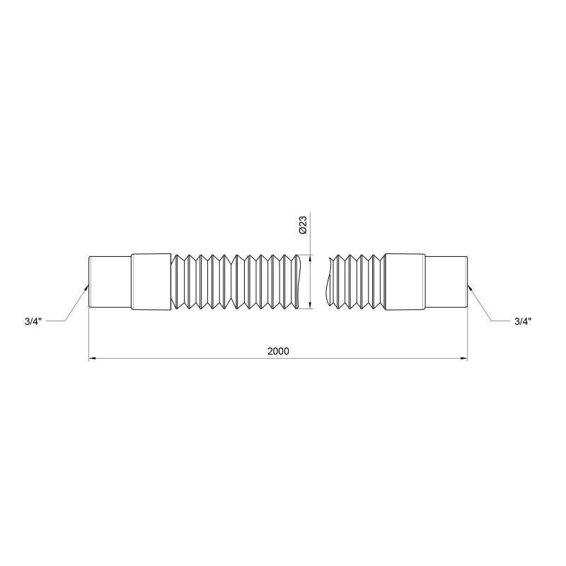 Шланг для зливу з пральної машинки SD Plus SD096W200 200 см (10879590) - фото 2