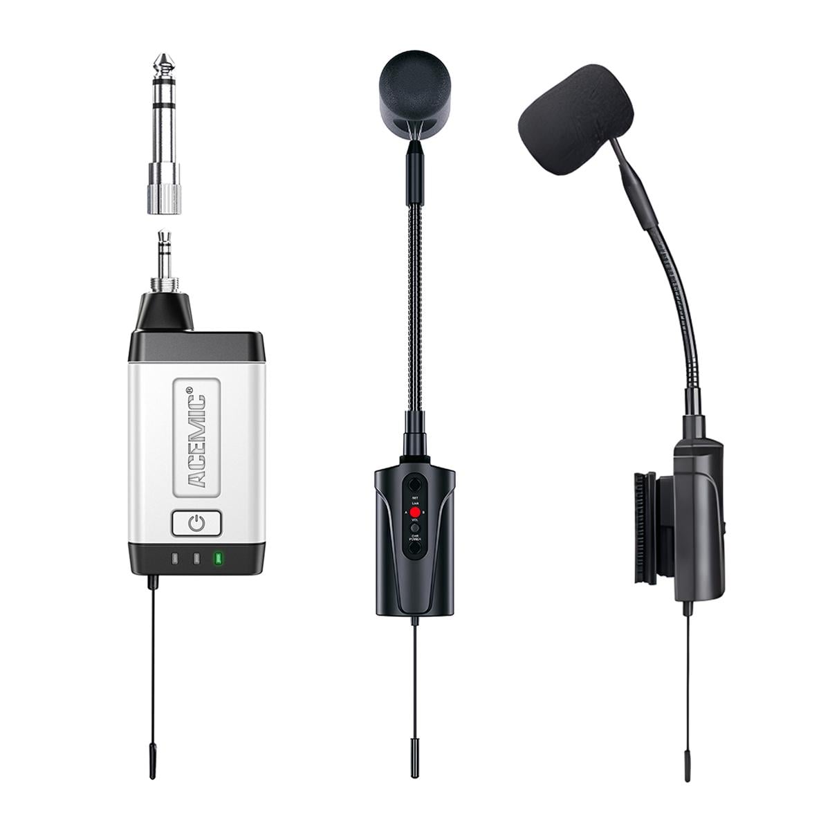 Мікрофон бездротовий для акордеону/баяна радіосистема UHF ACEMIC Q2/AT-5 2,4G (0135)