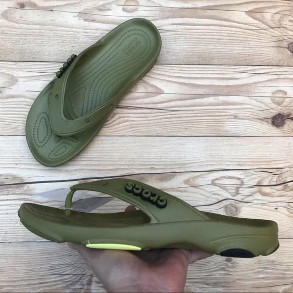 В'єтнамки чоловічі Crocs All-Terrain Flip Aloe р. 42-43 Оливковий (15126) - фото 3 В'єтнамки чоловічі Crocs All-Terrain Flip Aloe р. 42-43 Оливковий (15126) - фото 3