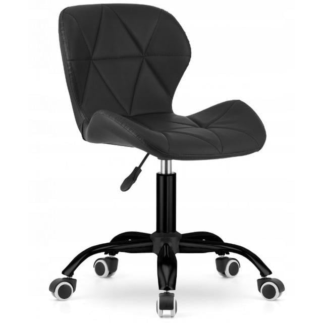 Кресло компьютерное офисное на колесах Bonro B-531 черное основание Черный (42300147)