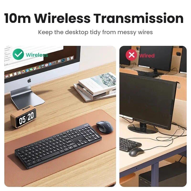 Клавиатура UGREEN KU004 Wireless Black (15219) - фото 4