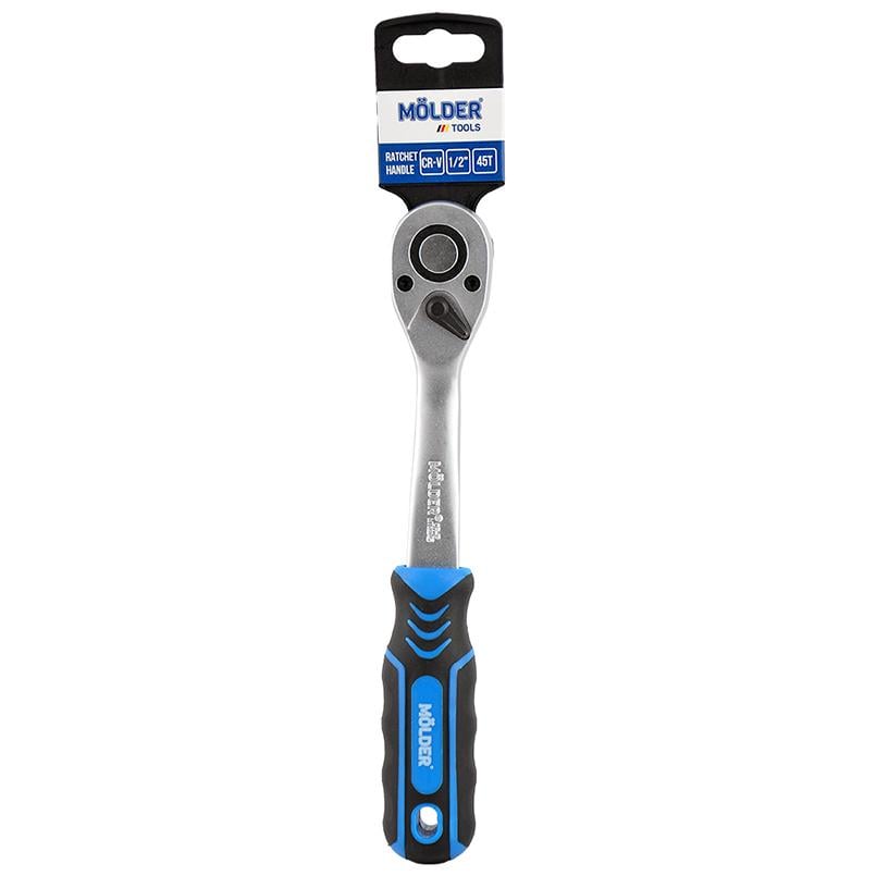 Трещотка двухкомпонентная Molder Cr-V 1/2" 45T (MT62045)