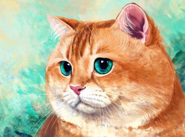 Картина по номерам Josef Otten Животные Британка 40х50 см в термопакете (3336RA_O-mt)