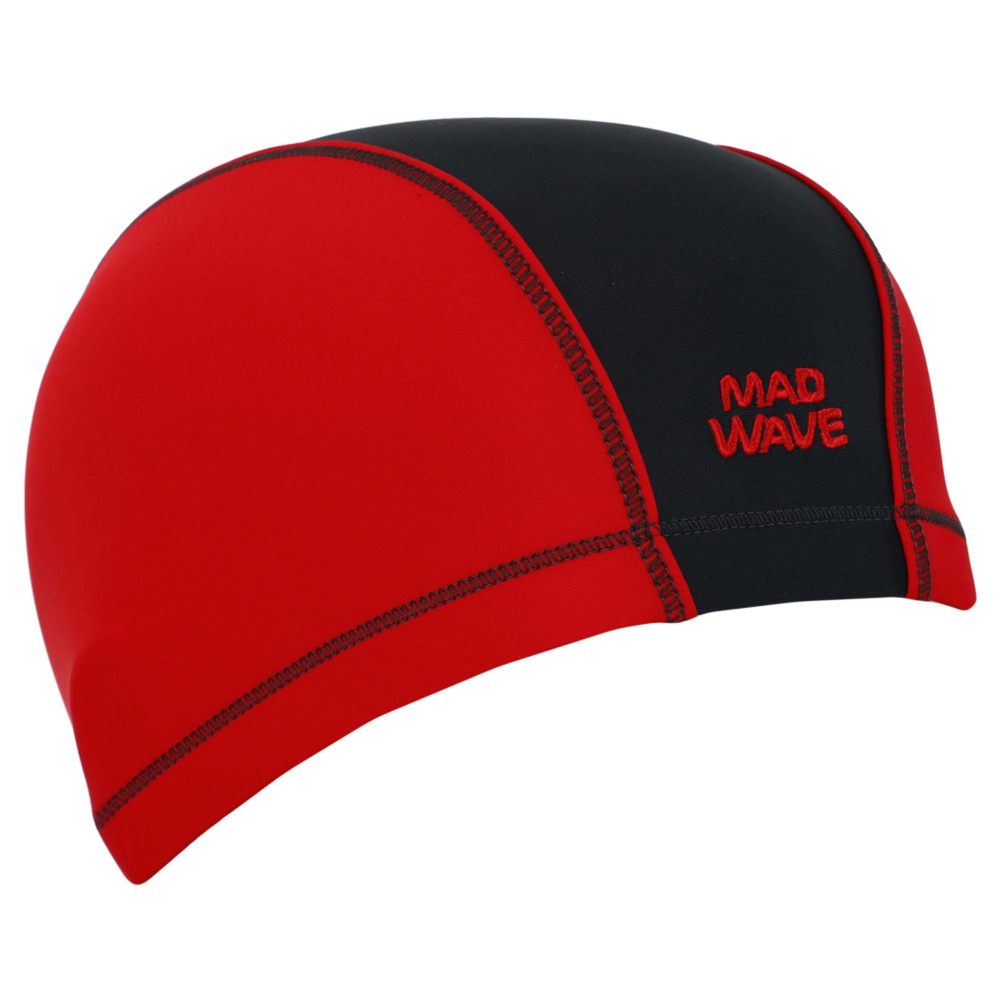 Шапочка для плавання Mad Wave Lycra DUOTONE M052702 текстильна Червоний (AM0009458) - фото 1