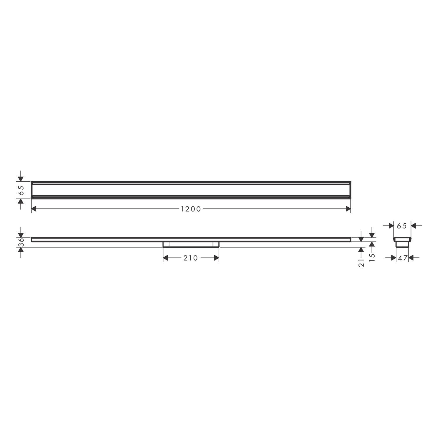 Трап для душа Hansgrohe RainDrain 56201800 1200 мм (170622) - фото 2