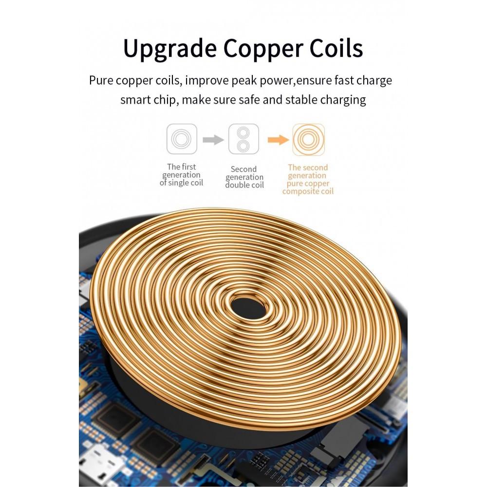 Зарядное устройство для беспроводной связи ESSAGER 15W quick charge QI (25397336) - фото 4 Зарядное устройство для беспроводной связи ESSAGER 15W quick charge QI (25397336) - фото 4