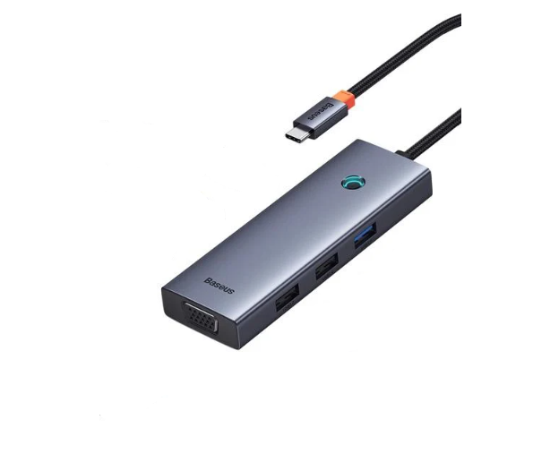 Картрідер Baseus 7в1 3xUSB/2хHDMI/VGA/Type-C