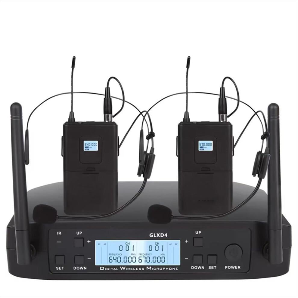 Радиосистема с наголовными микрофонами SHURE GLXD4 двухканальная 2 шт. (0158)