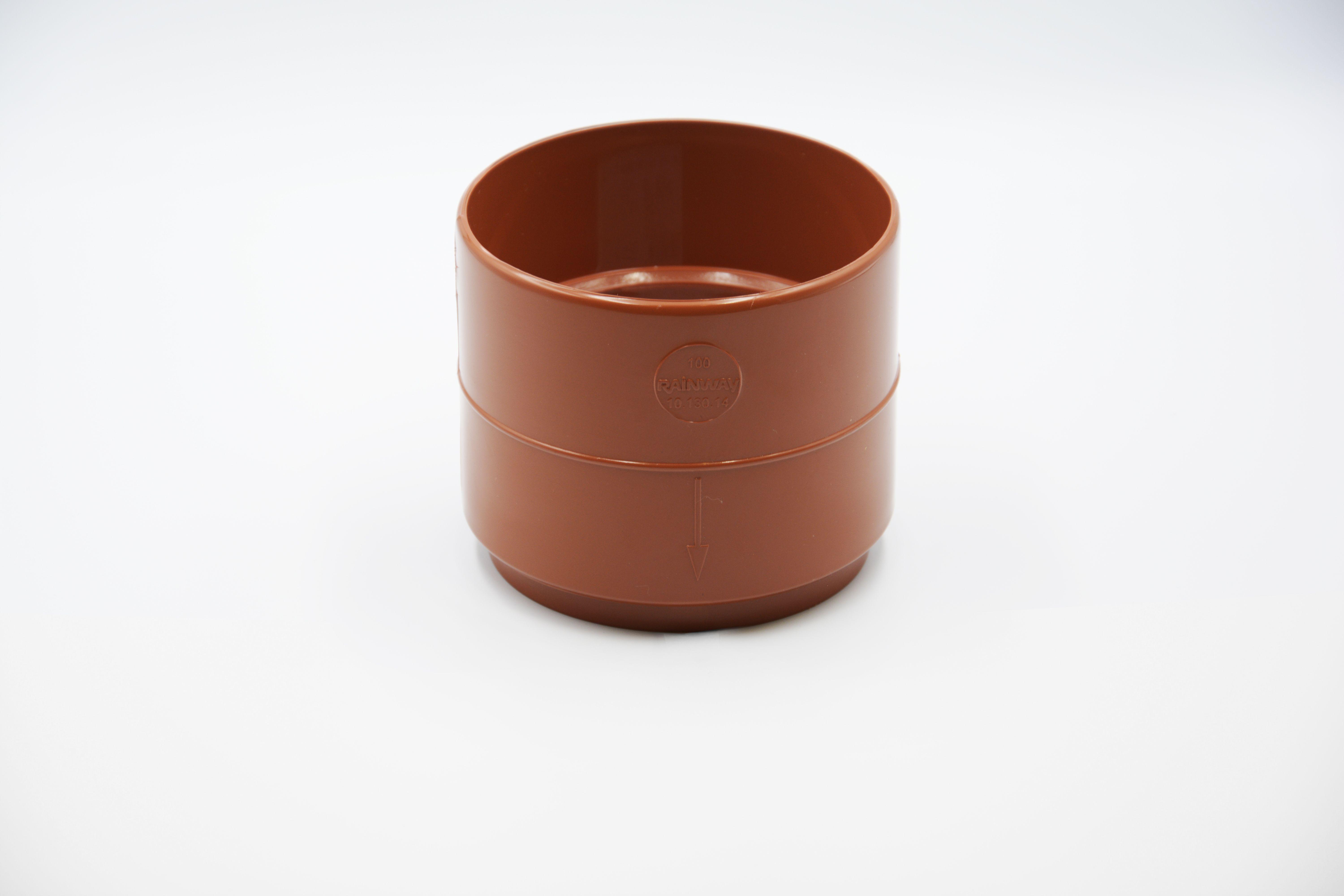 Муфта водосточной трубы RAINWAY D 75 мм RAL 8004 Кирпичный (10.090.14.006.RW) Муфта водосточной трубы RAINWAY D 75 мм RAL 8004 Кирпичный (10.090.14.006.RW)