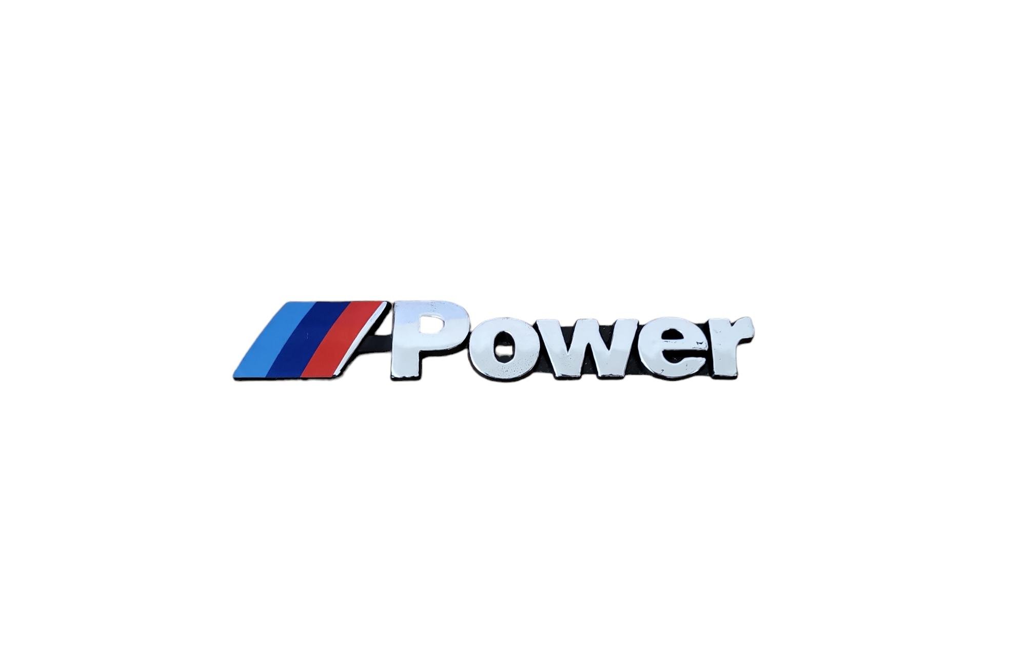 Надпись на заднюю ляду BMW M power 140х25 мм