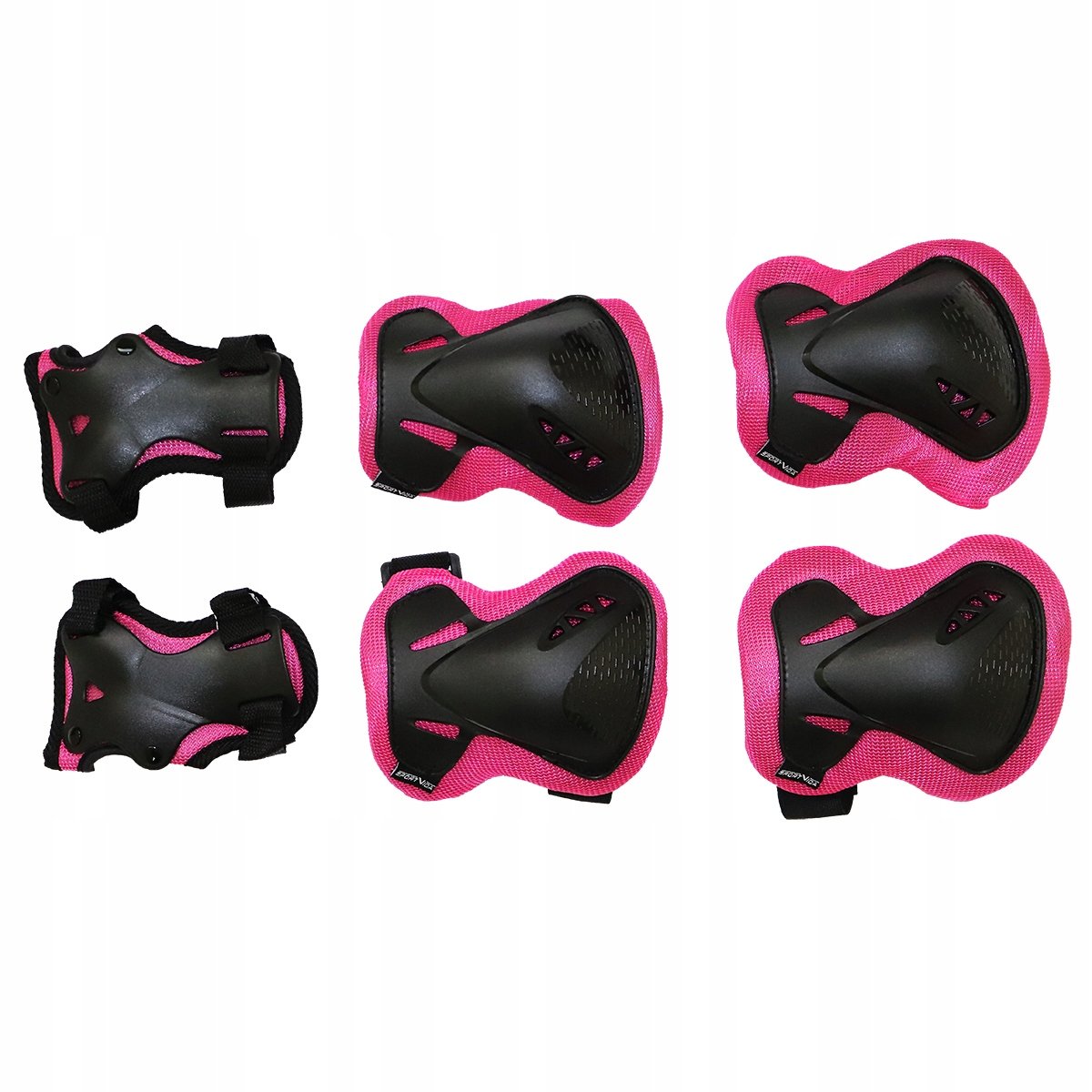 Комплект защитный SportVida р. S Black/Pink (SV-KY0006-S) - фото 1