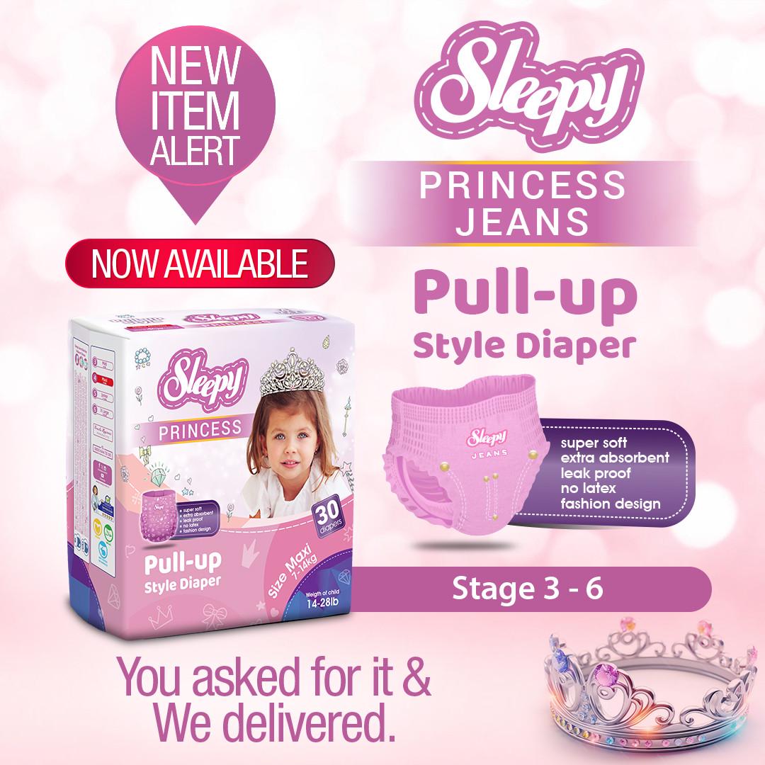 Подгузники-трусики детские Sleepy Princes Training Midi 3 4-9 кг 34 шт. (000006312) - фото 3 Подгузники-трусики детские Sleepy Princes Training Midi 3 4-9 кг 34 шт. (000006312) - фото 3