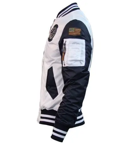 Бомбер Top Gun MA-1 Color Block Bomber Jacket S White/Navy (TGJ1649WNS) - фото 3