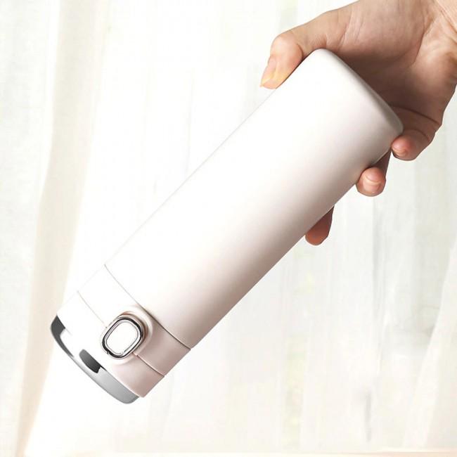 Термос з датчиком температури та дисплеєм Vacuum 420 мл Бежевий - фото 3 Термос з датчиком температури та дисплеєм Vacuum 420 мл Бежевий - фото 3