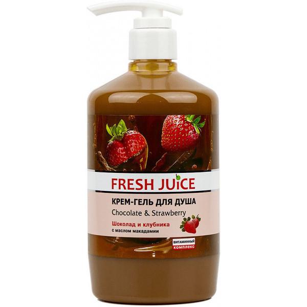 Гель-крем Fresh Juice Chocolate & Strawberry 750 мл