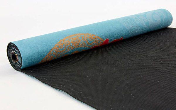 Коврик для йоги FI-5662 Голубовато-красный (56508121) - фото 3