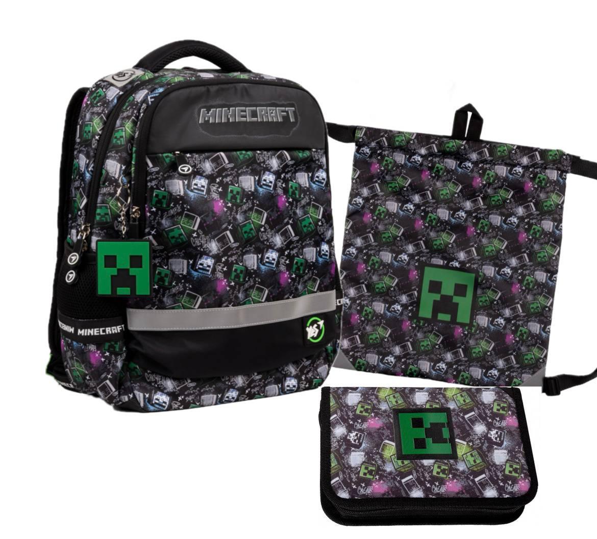 Набір шкільний рюкзак ортопедичний/пенал/сумка Yes Minecraft S-52 Ergo (559570К)