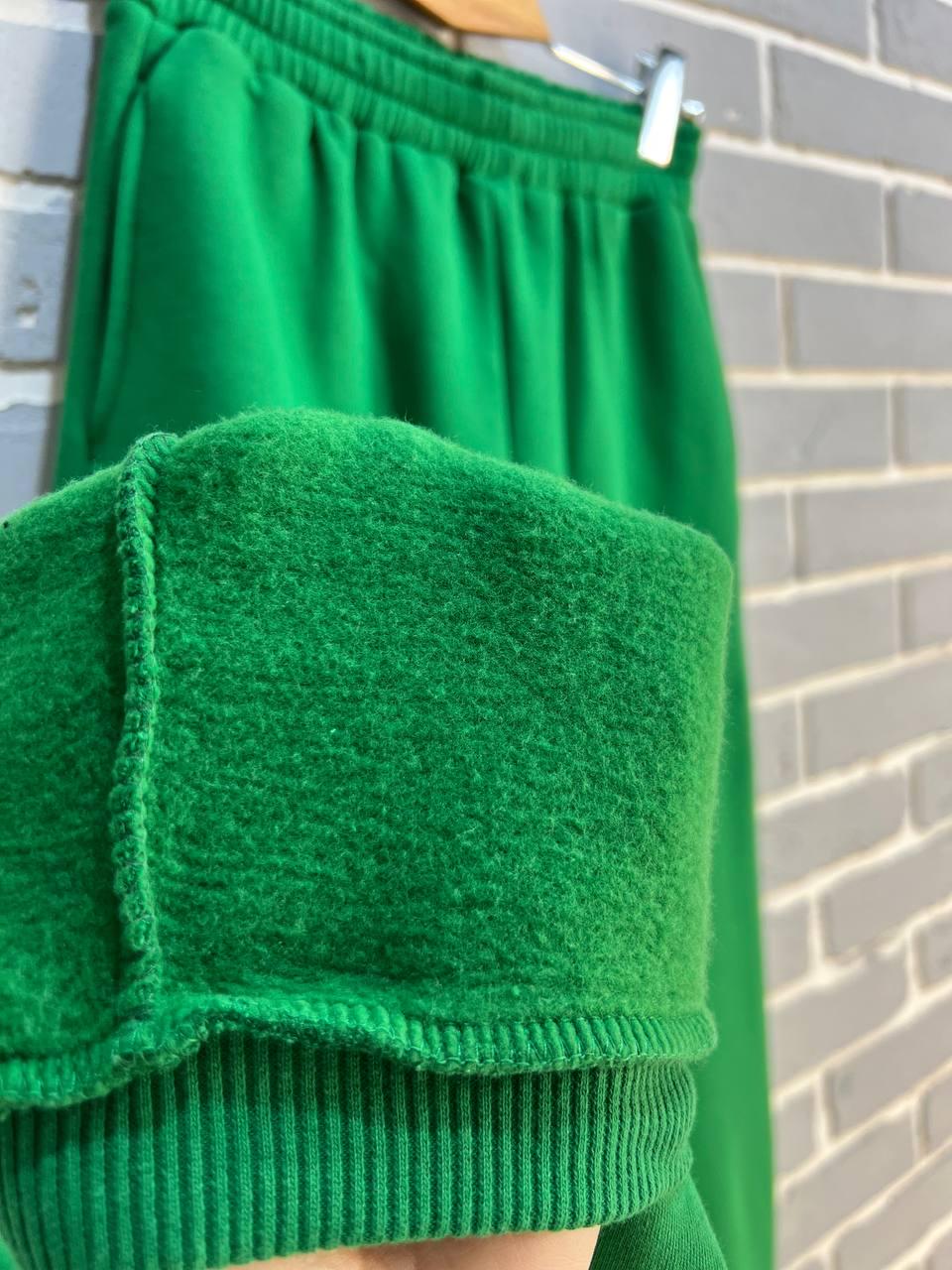 Брюки женские PEPPER MINT 24-13 спортивные джоггеры резинка на талии утепленные M Зеленый (914) - фото 2 Брюки женские PEPPER MINT 24-13 спортивные джоггеры резинка на талии утепленные M Зеленый (914) - фото 2