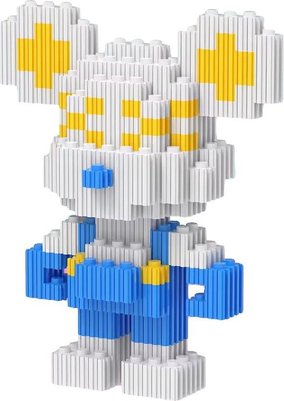 Конструктор 3D Magic Blocks SHLab BB-14 450 деталей 12,5 см Blue/White (37453)