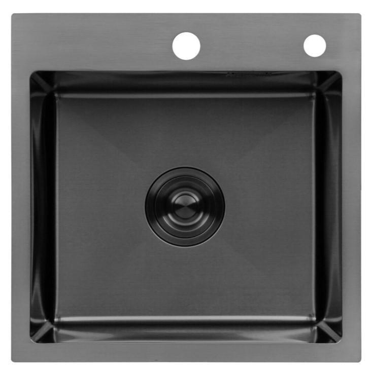 Мойка для кухни Kroner KRP Schwarze 4545HM PVD 3/1 мм (CV033856) Мойка для кухни Kroner KRP Schwarze 4545HM PVD 3/1 мм (CV033856)