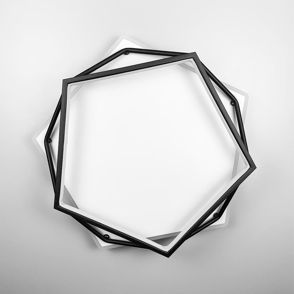 Люстра потолочная Light House LNF-17427 Led BK/WT 60 Вт без пульта Черно-белый