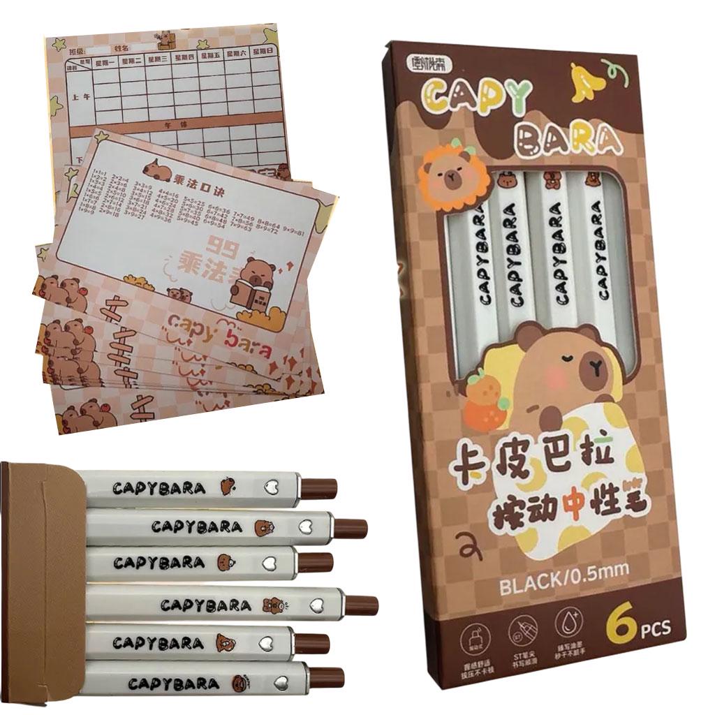 Набір канцелярії в чемодані Капібара 55в1 Бежевий - фото 5