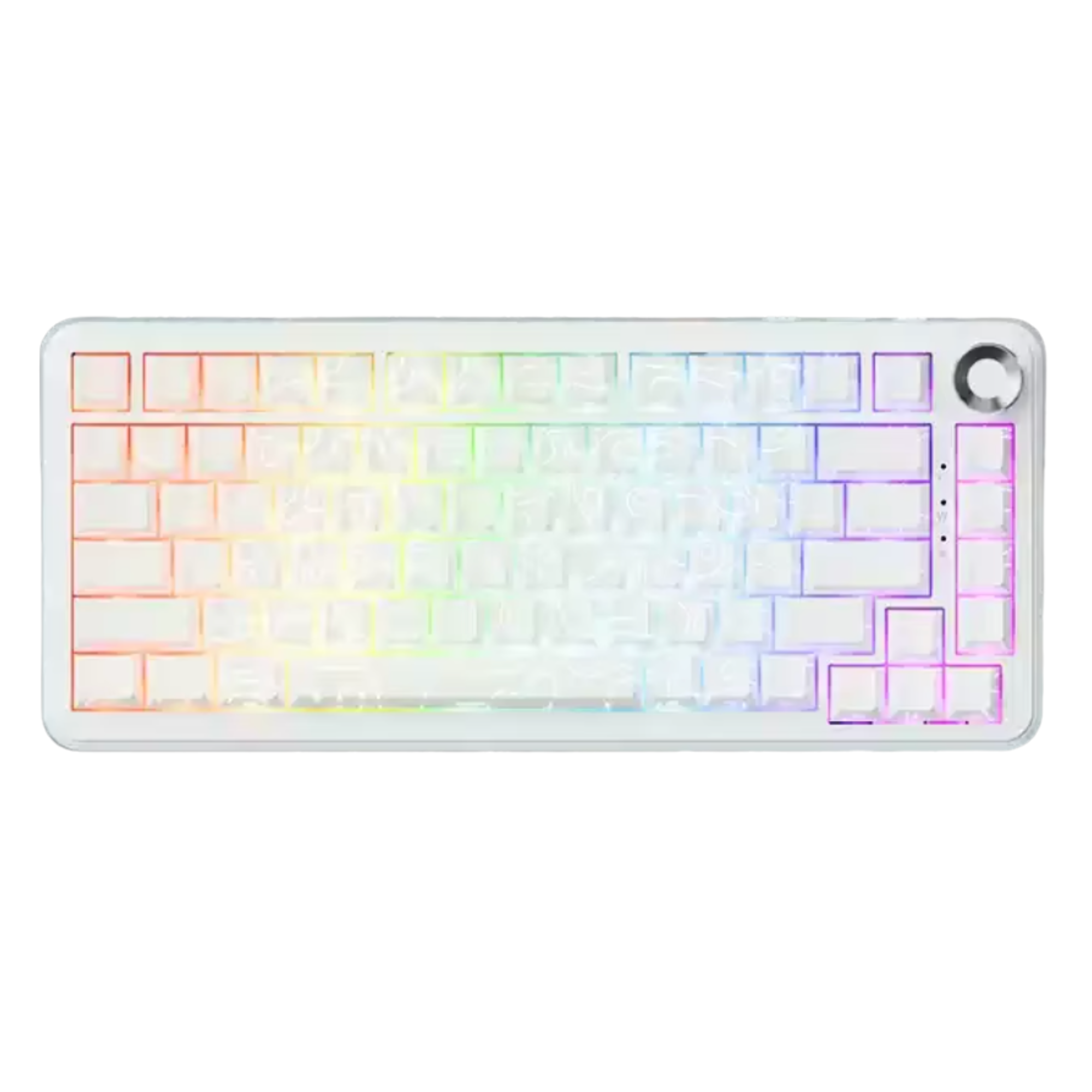 Клавиатура механическая Ajazz AK820 MAX ULTRA ENG/наклейки UA/RU White/RGB (26138730)