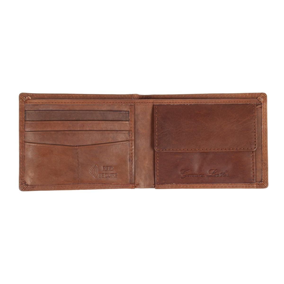 Кошелек кожаный мужской Ridgeback JBNC 49MN Tan (JBNC49 MN TAN) - фото 4