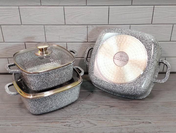 Набір посуду Edenberg EB-3989 з антипригарним мармуровим покриттям та турбо індукційним дном 10 пр. (27795680) - фото 4 Набір посуду Edenberg EB-3989 з антипригарним мармуровим покриттям та турбо індукційним дном 10 пр. (27795680) - фото 4