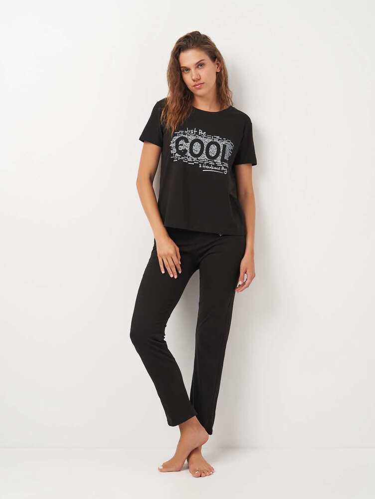 Пижама Carla Mara 1240x10 женская S Черный