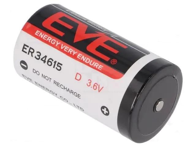 Батарейка літієва EVE Li-SoCL2 3,6V D/ER34615 19000 mAh (ER34615STD)
