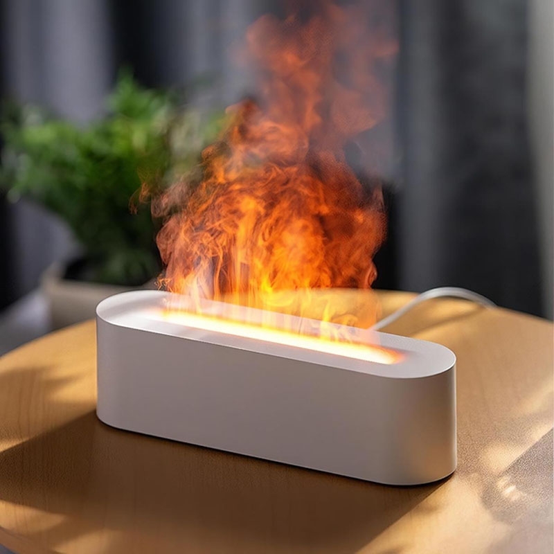 Зволожувач повітря UKC Diffuser А3 ефект полум'я White (tf7087) - фото 3 Зволожувач повітря UKC Diffuser А3 ефект полум'я White (tf7087) - фото 3